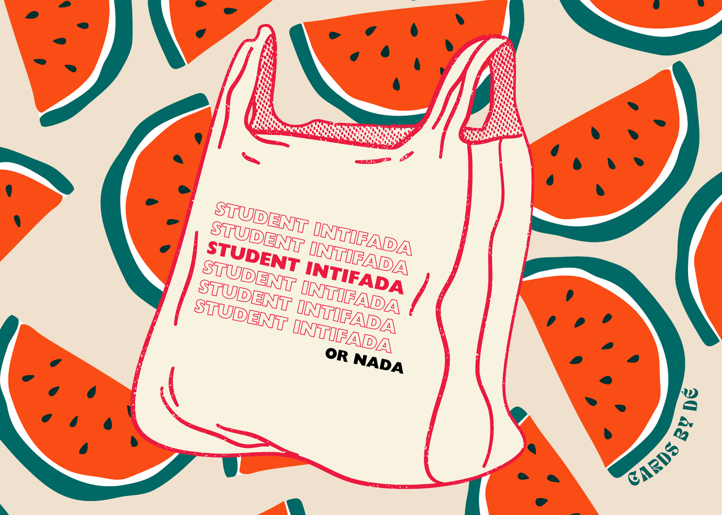 Student Intifada or Nada Mini Print