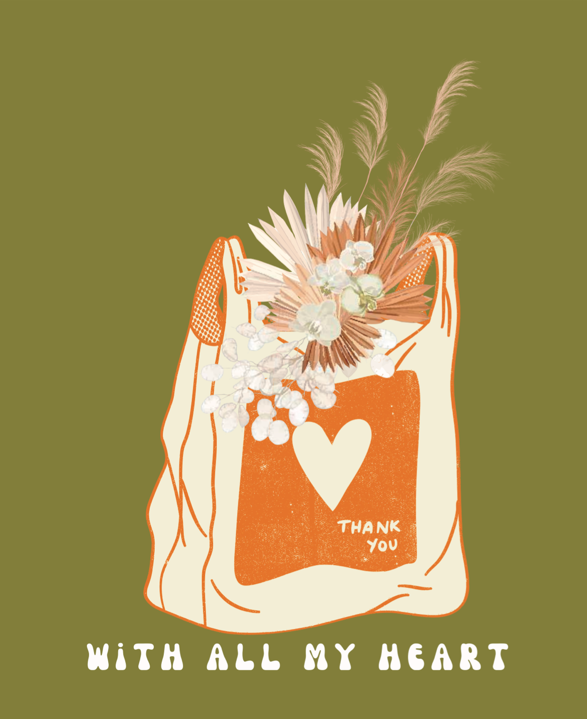 Thank you with all my heart bag