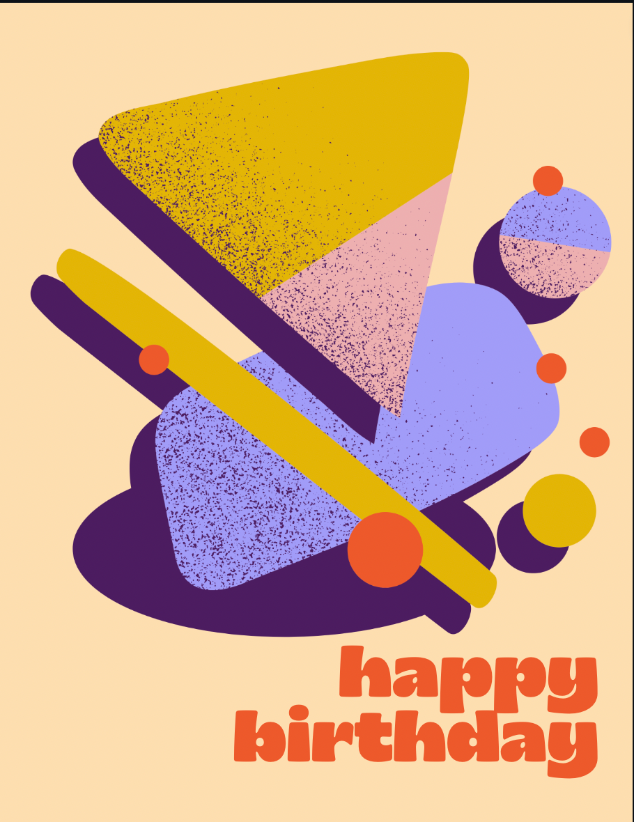 Happy Birthday (shapes)